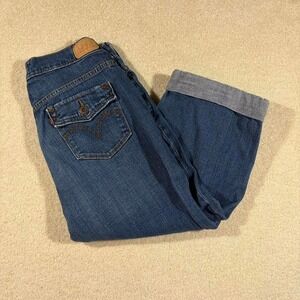 Levi's Women's Capris Jeans Size 8 Darkwash Denim